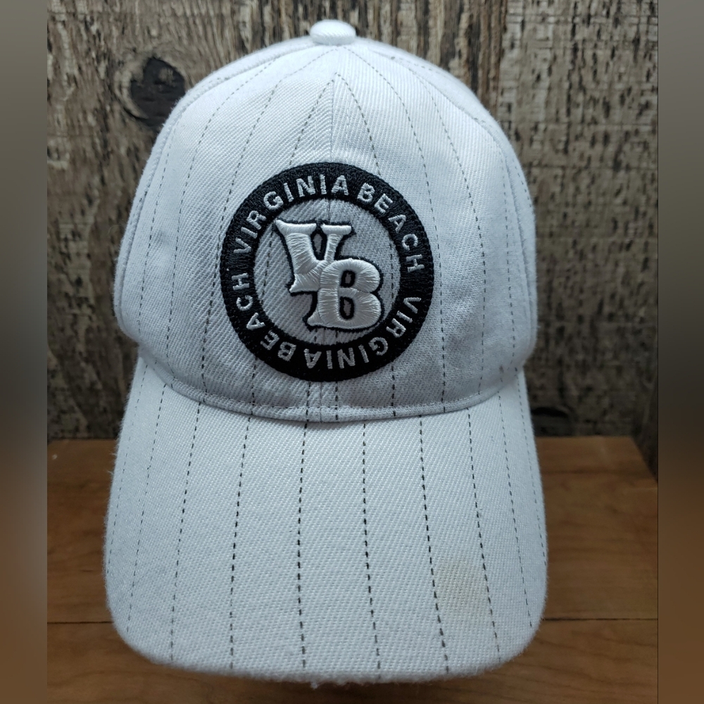 Virginia Beach Pinstripe Adjustable Strapback Baseball Hat Cap One Size Unisex